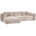 Sofa \'Cloud\' 3-osobowa z chaise longue lewa - Szara