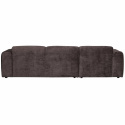 Sofa \'Cloud\' 3-osobowa z chaise longue lewa - Ciemnobrązowa