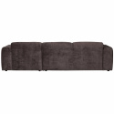 Sofa \'Cloud\' 3-osobowa z chaise longue po prawej - Ciemnobrązowa