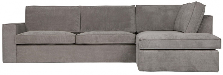 Sofa narożna \'Thomas\' - Prążkowana Szara w grupie Meble / Sofy / Sofy z funkcją spania w Reforma (375757-G)