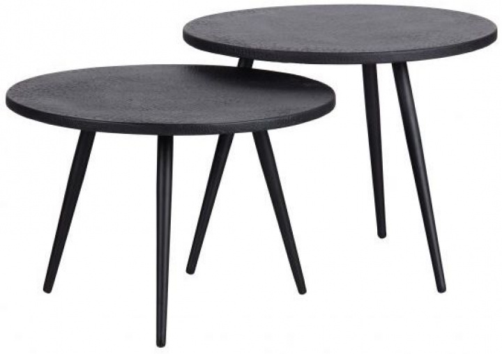 Stolik boczny \'Suze\' 2 części - Czarny w grupie Meble / Stoły / Stoliki boczne w Reforma (377225-Z)