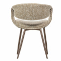 Krzesło jadalne \'Yossi\' - Beżowy/Miedź