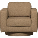 Fotel obrotowy \'Lazy\' - Brązowy bouclé