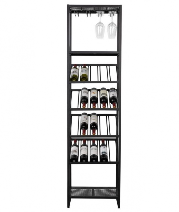 Witryna na wino \'Cantor\' S - Czarny w grupie Meble / Półki i przechowywanie / Szafki i kredensy w Reforma (4200017)