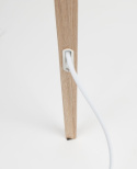 Lampa podłogowa \'Tripod\' - Drewno i biała