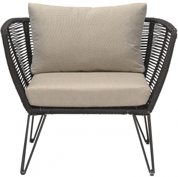 Fotel \'Mundo\' - Czarny/Beżowy w grupie Meble / Meble ogrodowe / Fotele ogrodowe w Reforma (50255215)