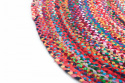 Okrągły dywan \'Flätan\' 120cm - Wielokolorowy