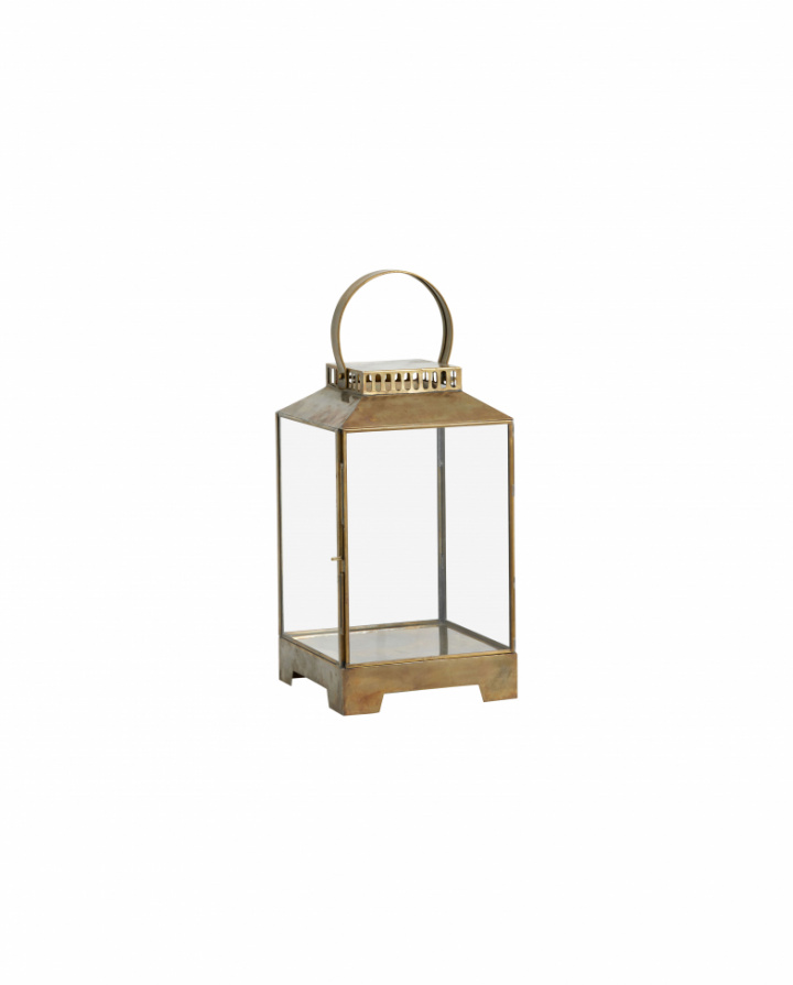 Latarnia \'Bitra\' S - Mosiądz/Szkło w grupie Wystrój / Dekoracja / Świeczniki & Lampiony w Reforma (5915)