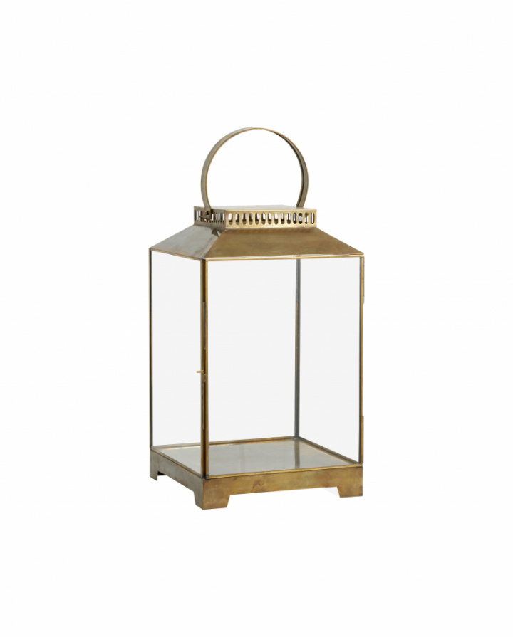 Latarnia \'Bitra\' L - Mosiądz/Szkło w grupie Wystrój / Dekoracja / Świeczniki & Lampiony w Reforma (5916)