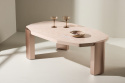 Stolik kawowy \'Kres\' 125x71cm - Różowy