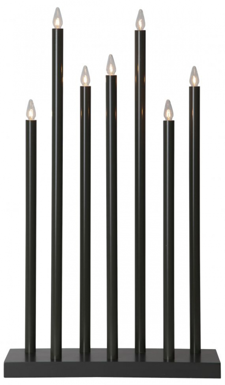 Świecznik adwentowy \'Holy\' 7 Lamp - Czarny w grupie Oświetlenie / Lampy / Oświetlenie świąteczne w Reforma (644-77)