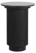 Stolik boczny \'Erie\' Okrągły 40cm - Czarny Marmur