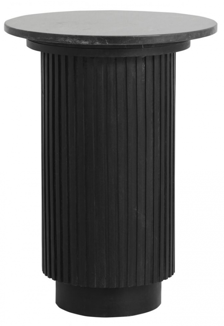 Stolik boczny \'Erie\' Okrągły 40cm - Czarny Marmur w grupie Meble / Stoły / Stoliki boczne w Reforma (6948)