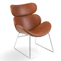 Fotel \'Hushum\' 85cm - Brązowy