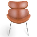 Fotel \'Hushum\' 85cm - Brązowy