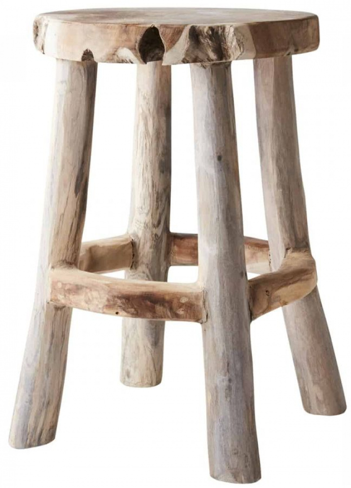 Okrągła pufa \'Arvid\' 38cm - Natur w grupie Meble / Meble do siedzenia / Stołki w Reforma (737-196-00)