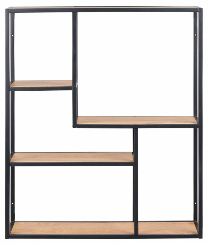 Półka ścienna \'Hydra\' 75cm - Czarny/Natur w grupie Meble / Półki i przechowywanie / Półki ścienne w Reforma (74953)