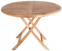 Stół ogrodowy \'Oviedo\' Okrągły 100cm - Dąb