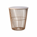 Stolik kawowy/kosz \'Marstrand\' okrągły 40cm - Brzoskwiniowy
