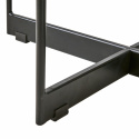 Stolik kawowy \'Milan\' 90x50cm - Czarny/szkło