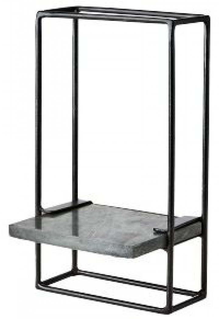 Półka ścienna \'Milan\' - Czarna w grupie Meble / Półki i przechowywanie / Półki ścienne w Reforma (811-730-60)