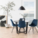 Krzesło \'Eris\' - Niebiesko/czarny