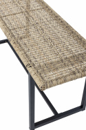 Ławka ogrodowa \'Adilly\' – Naturalna/Rattan