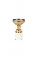 Świecznik \'Glam\' - Biały