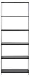 Regał \'Newcastle\' 185cm - Czarny