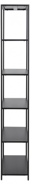 Regał \'Newcastle\' 185cm - Czarny