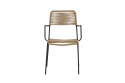 Krzesło do jadalni \'Lindos\' - brązowe