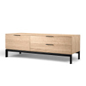 Stolik TV \'Grant\' - Dąb/Stal