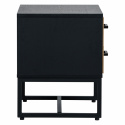 Stolik nocny \'Amster\' - Dąb/Czarny