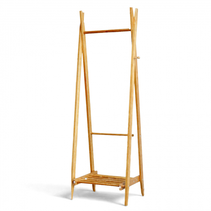 Wieszak na ubrania z p&oacute;łką na buty \'Confident\' - Dąb w grupie Meble / Półki i przechowywanie / Wieszaki na ubrania w Reforma (AMZ-3-oak)