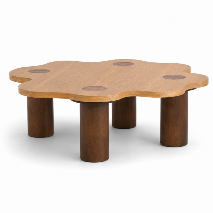 Stolik kawowy \'Livora\' 107x98cm - Naturalny w grupie Meble / Stoły / Stolik kawowy w Reforma (BCT-L107-oak)