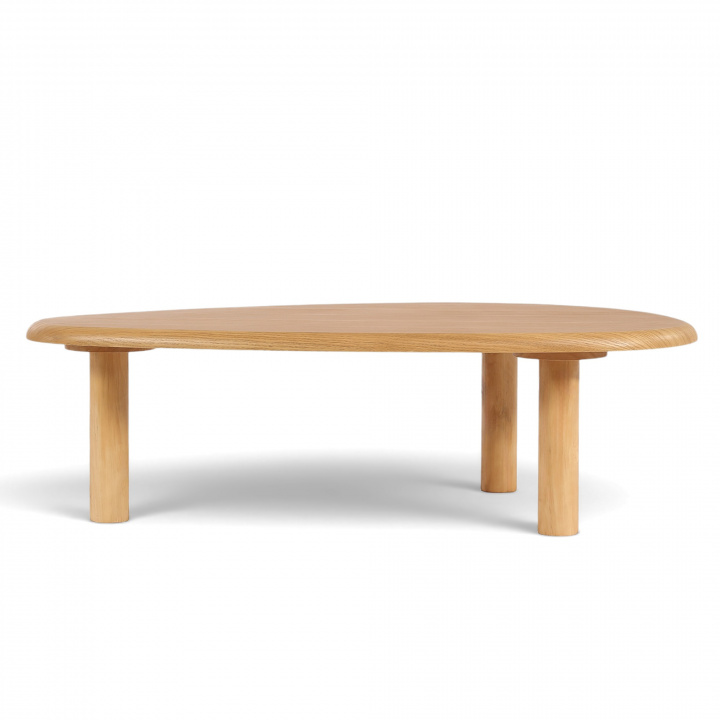 Stolik kawowy \'Uovo\' 116.5x73cm - Naturalny w grupie Meble / Stoły / Stolik kawowy w Reforma (BCT-L116-oak)