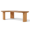 Stolik kawowy \'Kindy\' 117x75cm - Naturalny