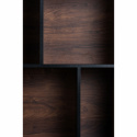 Regał \'Colin\' 60x129 - Orzech/Czarny