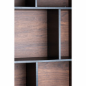 Regał \'Colin\' 60x210 - Orzech/Czarny