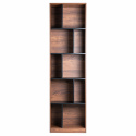 Regał \'Colin\' 60x210 - Orzech/Czarny