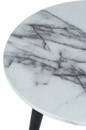 Stolik kawowy \'Marbleous\' - Biały/Czarny