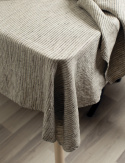 Obrus \'Linus\' 145x250- Naturalny/Czarny