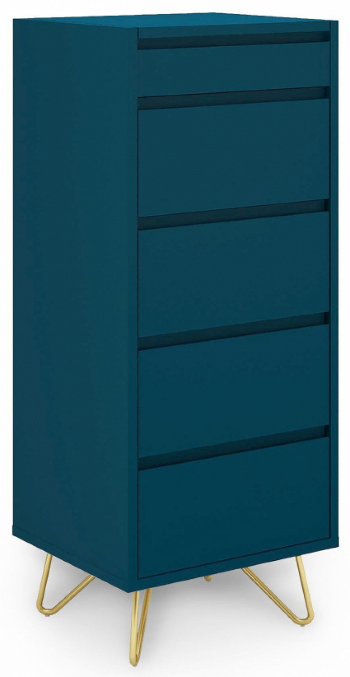 Komoda \'Elle\' 45x110 - Turkus/Mosiądz w grupie Meble / Półki i przechowywanie / Komody w Reforma (ELLECD01-green)