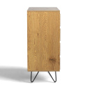 Komoda \'Elle\' 90x90 - Dąb/Czarny