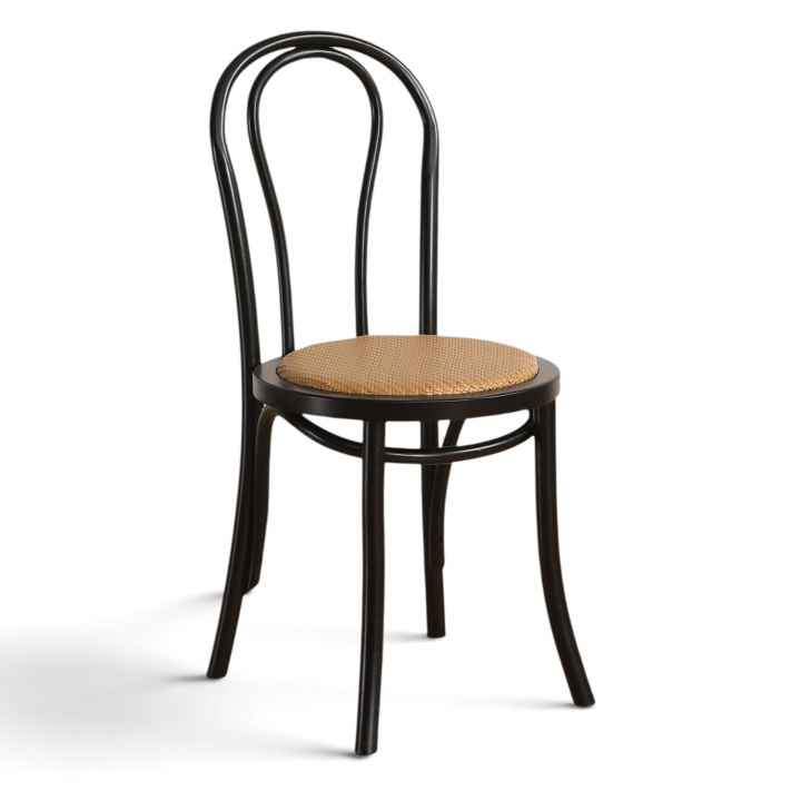 Krzesło \'Bistro\' - Wicker/Czarna w grupie Meble / Meble do siedzenia / Krzesła w Reforma (FC19-Black)