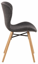 Krzesło \'Böda\' - Naturalne/Ciemnoszare