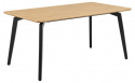 Stół \'Cadiz\' 160x90cm - Naturalny/Czarny