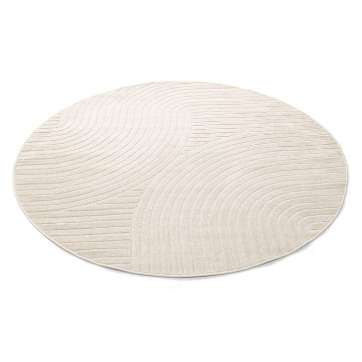Dywan okrągły \'Devon\' - Kremowy w grupie Dywany / Woven rugs w Reforma (H100046)