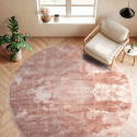 Okrągły dywan \'Aranga Super Soft Fur\' - Różowy
