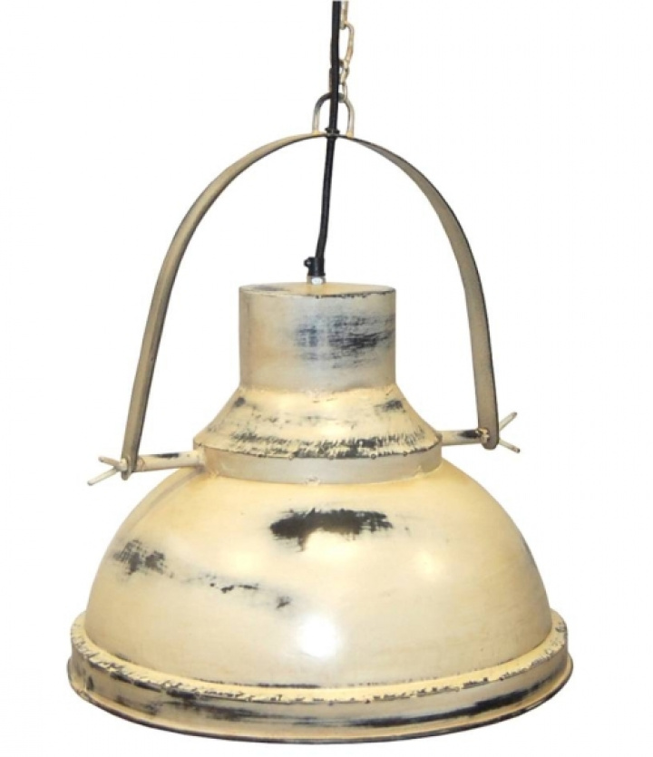 Lampa fabryczna vintage - Patynowana biała w grupie Oświetlenie / Lampy / Lampy sufitowe w Reforma (INDS-205)